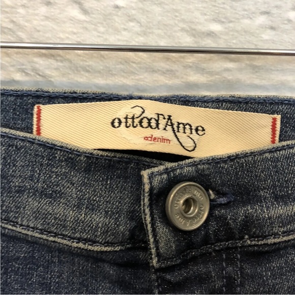 NWT Anthropologie Ottod'Ame Denim 29x35" Wide Leg Hi-Rise Blue Jeans - Picture 11 of 12